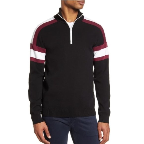 French Connection Larka Reg.Fit Quarter Zip Pullover - Picture 1 of 6